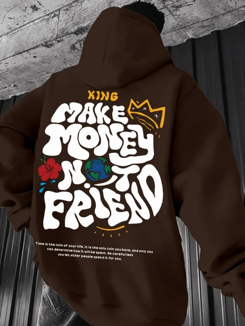 nueva sudadera con capucha suave y cómoda con estampado de otoño para hombre, ropa de estilo callejero al aire libre