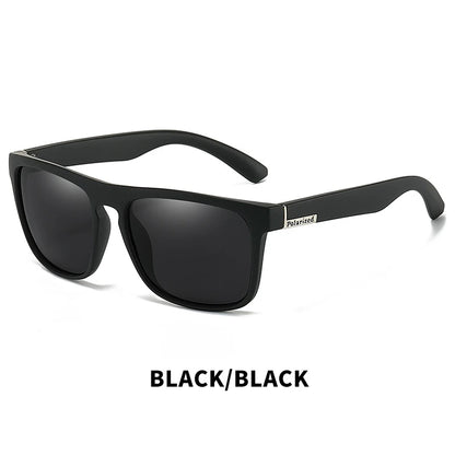 Gafas de sol polarizadas cuadradas vintage de moda para hombre y mujer, para conducir y pescar, de marca de lujo, de diseñador, con protección UV400.