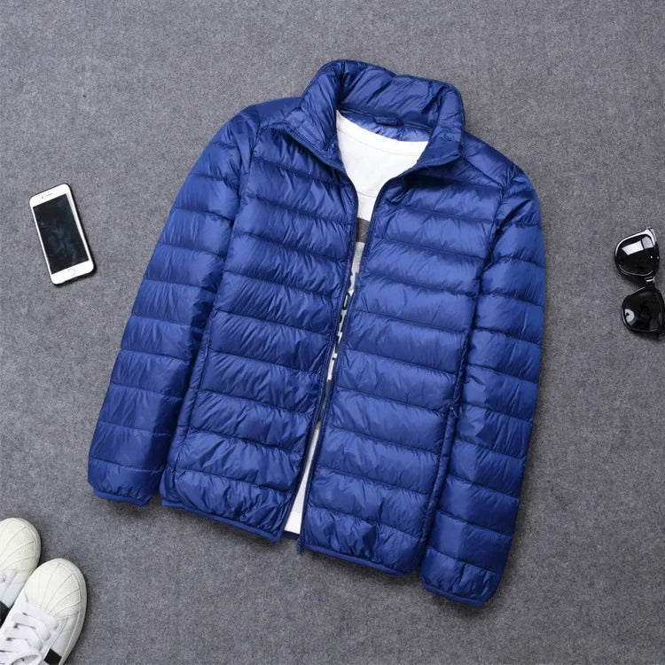 abrigo ligero con capucha acolchado de algodón para hombres chaqueta de algodón