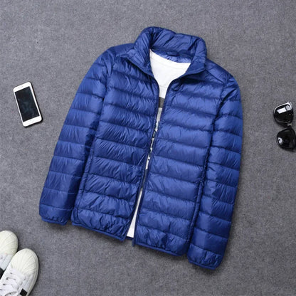 abrigo ligero con capucha acolchado de algodón para hombres chaqueta de algodón