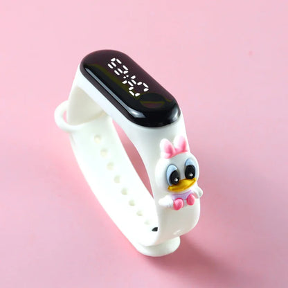 Relojes de moda para niños y niñas, pulsera electrónica deportiva con pantalla LED táctil, reloj de Spiderman para niños y mujeres, reloj resistente al agua