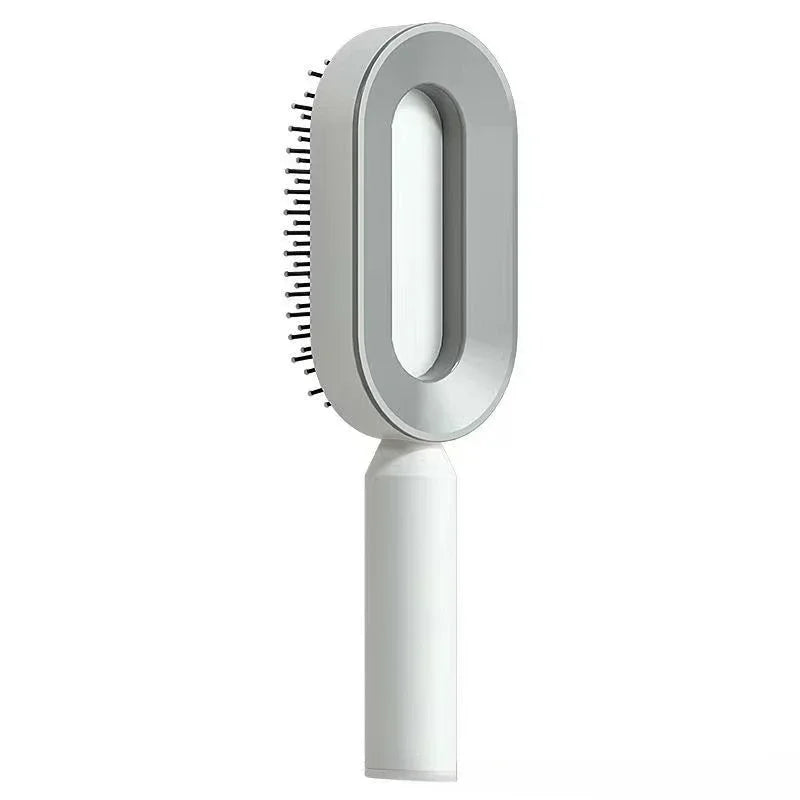 Peine de masaje, cepillo de pelo autolimpiante para mujer, peine de pelo rápido de una tecla, cojín de aire 3D, herramientas de estilismo para el cabello, peine con bolsa de aire
