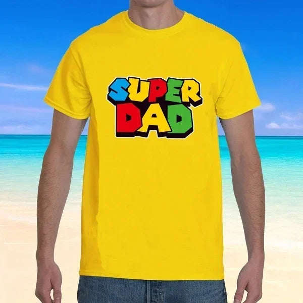 Camiseta de verano Super Dad , camiseta Super Dad para hombre