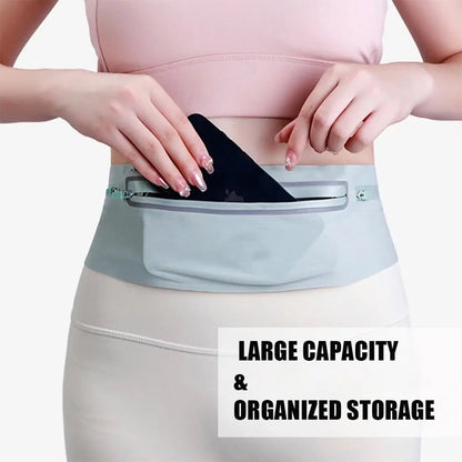 Riñonera impermeable para correr, cinturón ajustable para hombres y mujeres, bolsas ajustadas para correr, portátil, para correr, gimnasio, deportes, bolsa para teléfono móvil