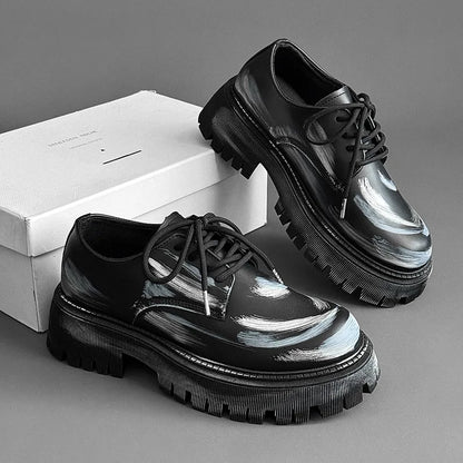 Botas para hombre, suela gruesa, zapatos informales para hombres