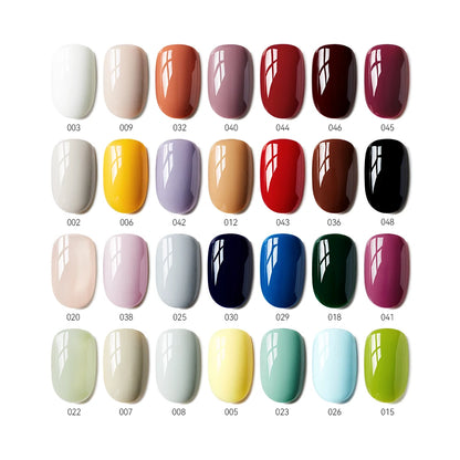 MAYCHAO 48 Colors Gel Nail Polish 5ml Portable French Nail Art Builder Gel Varnish Natural Color Transparent UV LED