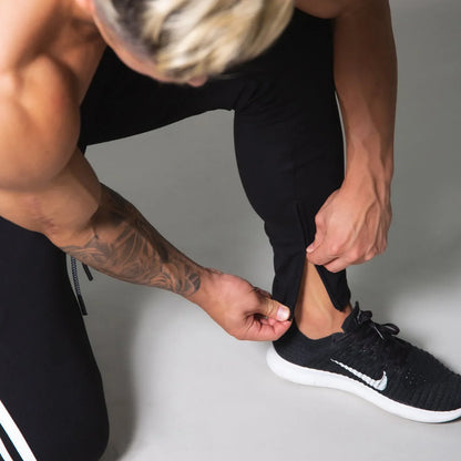 Pantalones de chándal con ajuste muscular para hombre