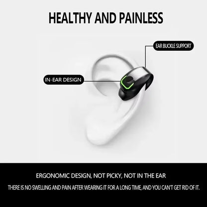 Auriculares Bluetooth con Clip en movimiento intrauditivo Monaural estéreo conducción