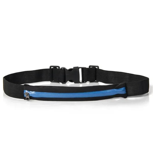 Riñonera ajustable para correr, doble bolsillo, impermeable, cinturón para teléfono, bolsa pequeña de nailon para viajar, ciclismo, senderismo, deporte, gimnasio