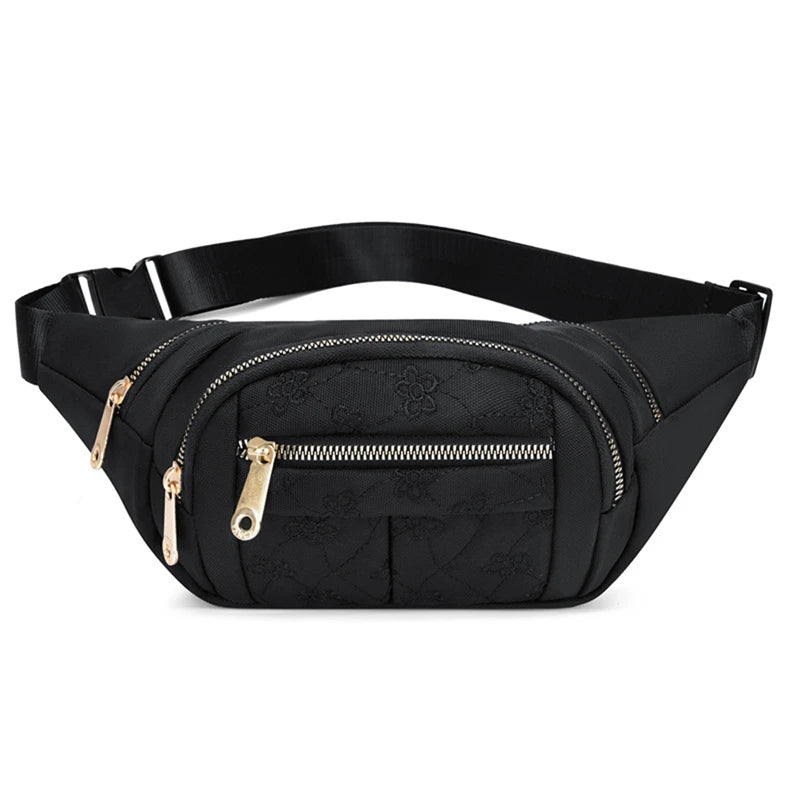 Riñonera de tela impermeable para mujer, bolso cruzado de diseñador, a la moda, tipo banana