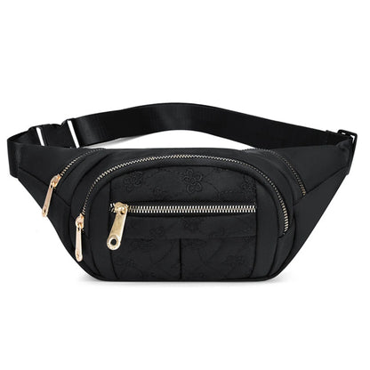 Riñonera de tela impermeable para mujer, bolso cruzado de diseñador, a la moda, tipo banana