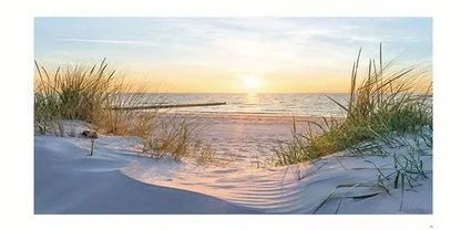 Pósteres artísticos de pared de puesta de sol de playa, pintura en lienzo de paisaje grande, impresión, imagen de decoración de pared nórdica para decoración del hogar sin marco
