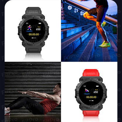 Reloj inteligente para hombre y mujer, deportivo, con pantalla táctil, resistente al agua, Bluetooth, compatible con Android e iOS.