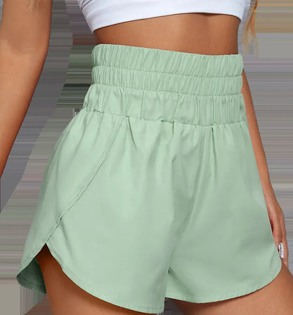 Calzoncillos tipo bóxer para mujer, ligeros, de tiro alto y estilo atlético, para entrenamiento de verano.