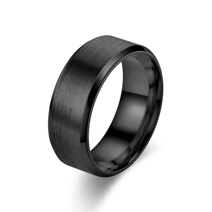 Classic 8mm Tungsten Ring for Men 6 Colors Brushed Stainless Steel Surface Women Ring Wedding Band Couple Jewelry Accessories 