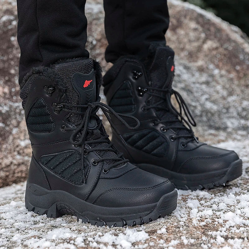 Men's winter boots, waterproof ankle high boots for men