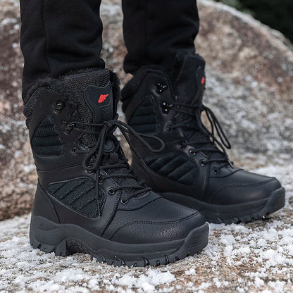 Men's winter boots, waterproof ankle high boots for men