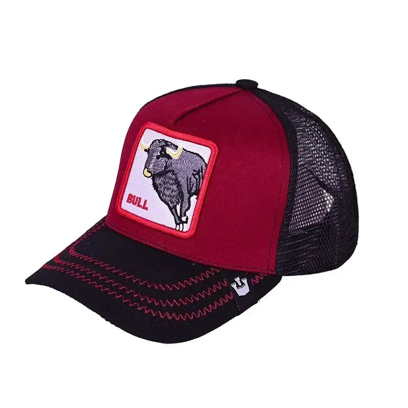 Gorra de béisbol bordada unisex, gorra de tiburón, gorra de animal, gorra de león, gorra de tigre, gorra de gallo, gorras de granja, gorras casuales, gorra de protección solar
