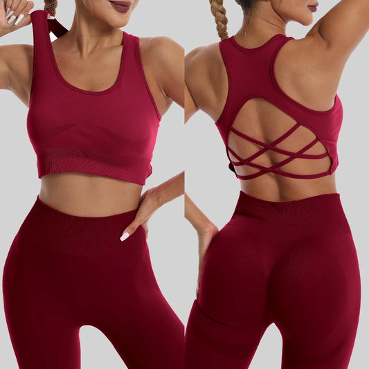Conjuntos de yoga, ropa deportiva, entrenamiento, sujetador deportivo, ropa de gimnasio