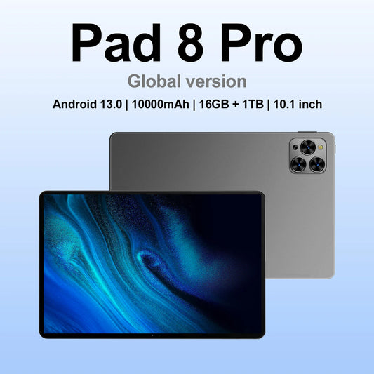 Nueva tableta Pad 8 Pro de 10,1 pulgadas con Qualcomm Snapdragon 8 Gen2, 10 núcleos, Android 13.0, 10000 mAh, versión global, 16 GB + 1 TB, tableta Android