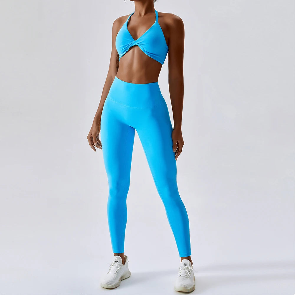 ropa deportiva de entrenamiento, ropa de gimnasio de cintura alta con cordón, trajes deportivos