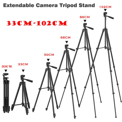 Trípode para cámara de teléfono con control remoto Bluetooth, ligero y universal para fotografía, compatible con Xiaomi, Huawei y DSLR.