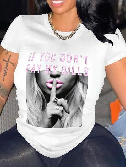 Camiseta holgada de manga corta con cuello redondo informal de gran tamaño con estampado de dibujos animados para mujer de verano