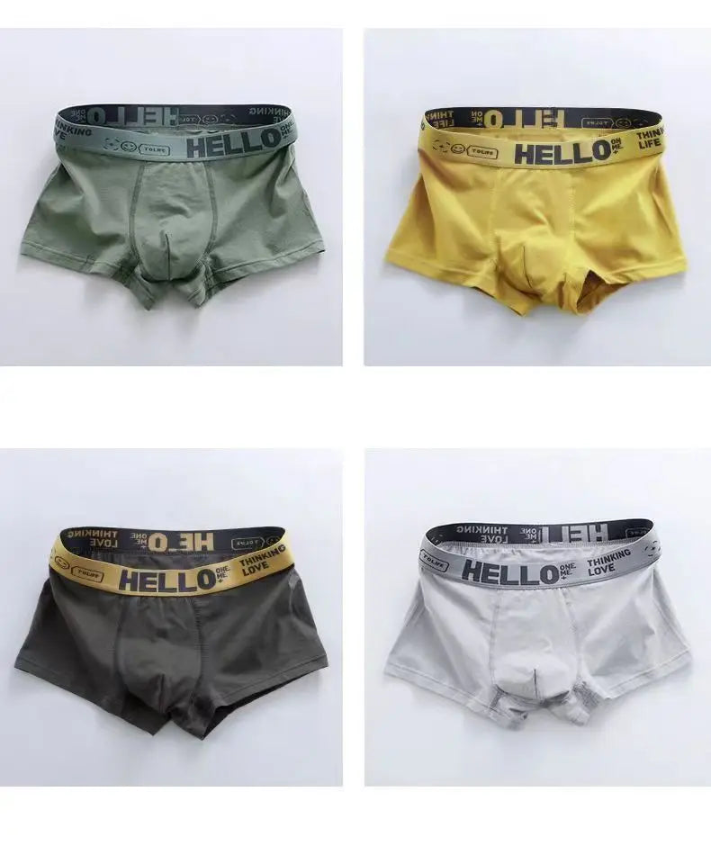5-piece men's underwear, sexy boxer shorts, comfortable, breathable, fashion, new style 