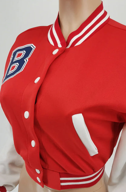 Chaqueta de béisbol de invierno chaquetas universitarias Abrigo Mujer