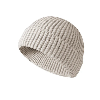 Gorro de punto de invierno, gorro de hip hop de color sólido, gorros y gorros unisex