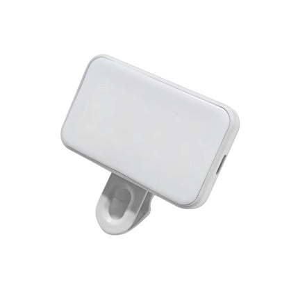 Mini luz de relleno para selfies, recargable, 3 modos de color, brillo ajustable, clip para teléfonos móviles, computadoras, fotografía, luces LED