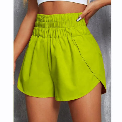 Calzoncillos tipo bóxer para mujer, ligeros, de tiro alto y estilo atlético, para entrenamiento de verano.