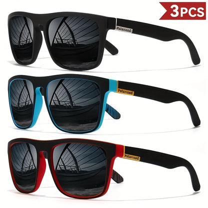 Gafas de sol polarizadas cuadradas vintage de moda para hombre y mujer, para conducir y pescar, de marca de lujo, de diseñador, con protección UV400.