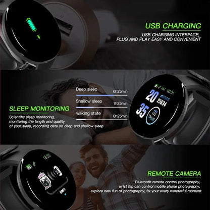 Reloj inteligente multifuncional , nuevo modelo, para hombres y mujeres, con Bluetooth, compatible con música, fitness, deportes, monitor de sueño.