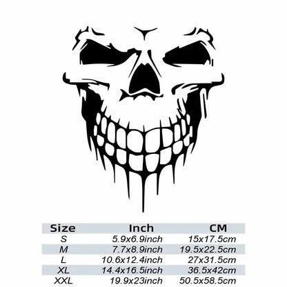 Pegatinas faciales de Calavera, calcomanías modernas de alta calidad para coches, camiones, motocicletas y portátiles
