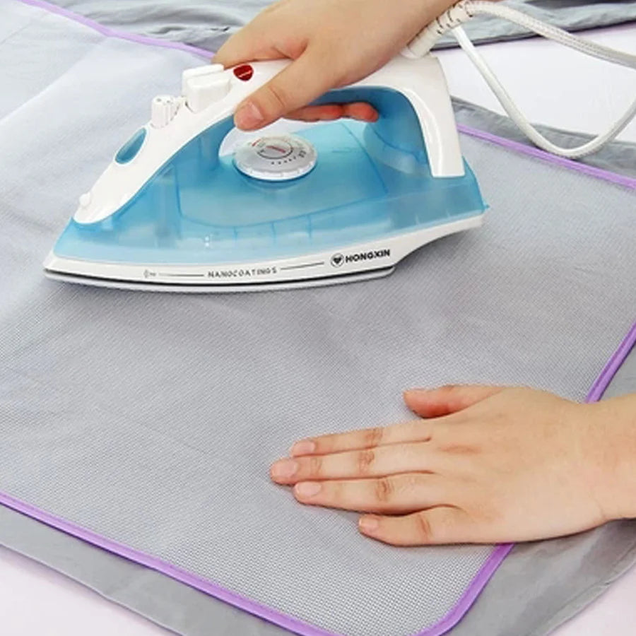 1 tapis de protection en maille pour tissu de repassage, isolation thermique contre la pression, coussin pour vêtements délicats à la maison, housse de planche à repasser