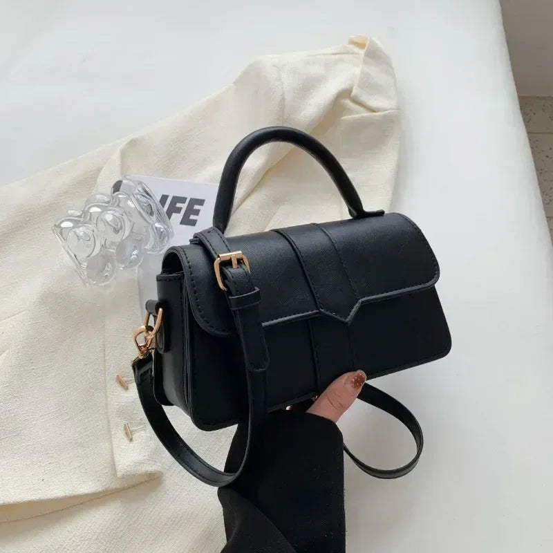 Bolso de cuero de Pu para mujer, bolso cruzado a la moda