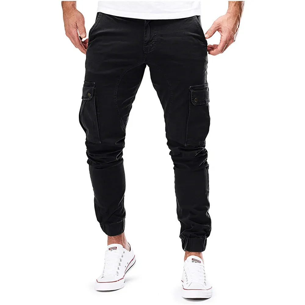 antalones de trabajo para hombre nuevos 2025, pantalones casuales rectos y sueltos para hombres europeos y americanos, pantalones de trabajo con bolsillos para hombre