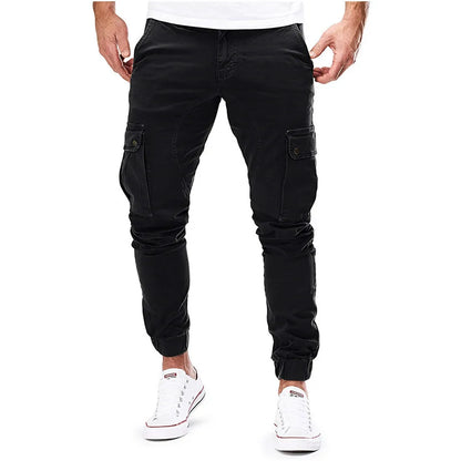 antalones de trabajo para hombre nuevos 2025, pantalones casuales rectos y sueltos para hombres europeos y americanos, pantalones de trabajo con bolsillos para hombre