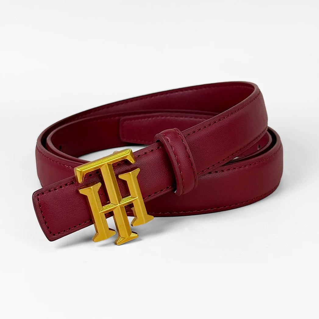 Cinturón con monograma y letras a la moda para mujer