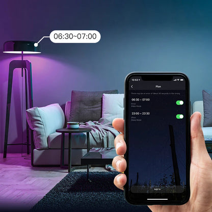 Ampoules LED intelligentes GU10 WIFI RGB C+W Lampes blanches à intensité variable Smart Life Contrôle par application Ampoules vocales Alexa/Google Home