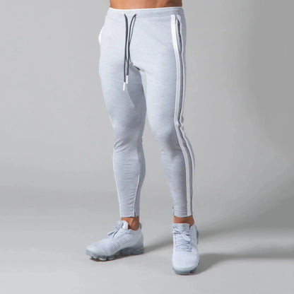 Pantalones de chándal con ajuste muscular para hombre