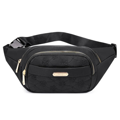 Riñonera de tela impermeable para mujer, bolso cruzado de diseñador, a la moda, tipo banana
