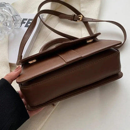 Bolso de cuero de Pu para mujer, bolso cruzado a la moda
