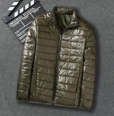 abrigo ligero con capucha acolchado de algodón para hombres chaqueta de algodón