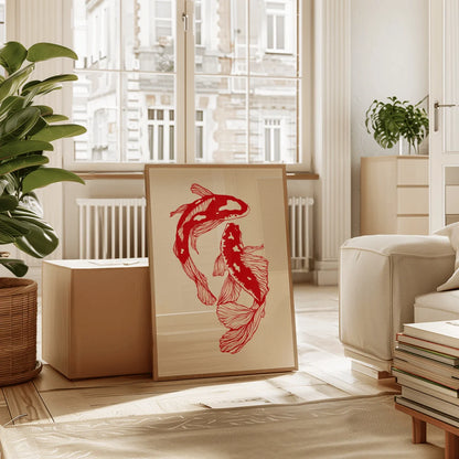 Impresiones en lienzo de pez, póster minimalista moderno, impresiones de arte estético, dormitorio, cocina, decoración del hogar, póster artístico, regalos
