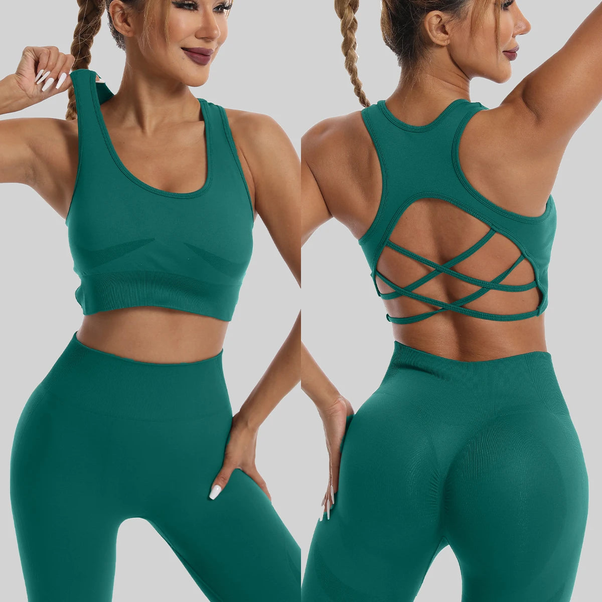 Conjuntos de yoga, ropa deportiva, entrenamiento, sujetador deportivo, ropa de gimnasio