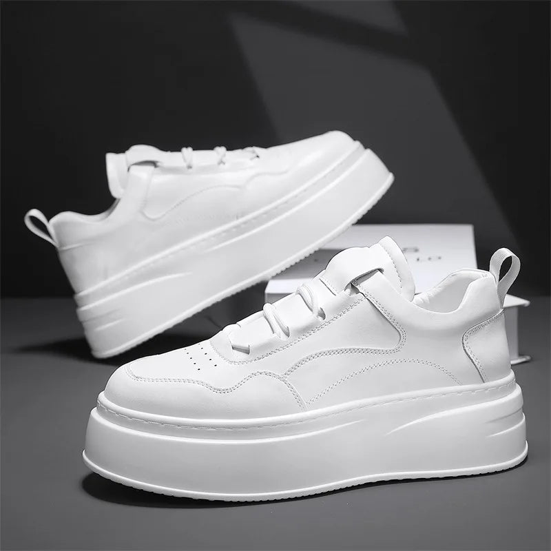 Zapatos con plataforma alta parte inferior gruesa para hombre.