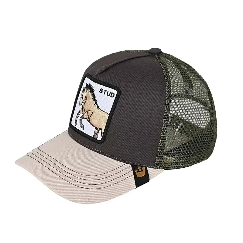 Gorra de béisbol bordada unisex, gorra de tiburón, gorra de animal, gorra de león, gorra de tigre, gorra de gallo, gorras de granja, gorras casuales, gorra de protección solar