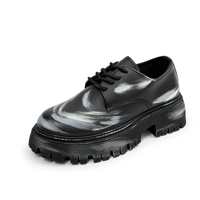 Botas para hombre, suela gruesa, zapatos informales para hombres